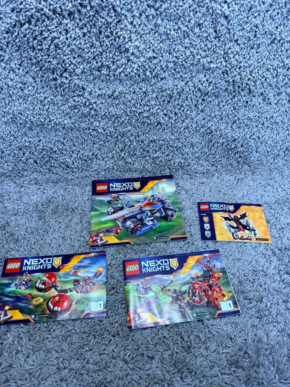 LEGO Nexo Knights Instruction Manuals Lot